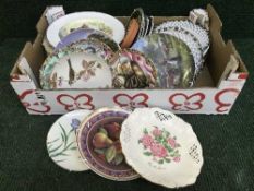 Two boxes of collector's plates,