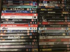 Five boxes of dvds approximately 200