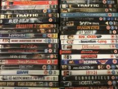 Five boxes of dvds approximately 200