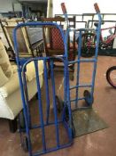 A heavy duty sack barrow together with stair climber sack barrow