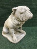 A garden figure - Bulldog