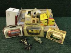 A tray of boxed and loose die cast cars - Models of Yesteryear, Day's Gone,