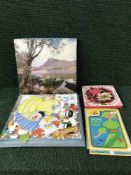 A mid twentieth century Fashion artist mix and match together with two boxes of decoupage