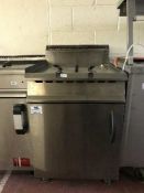 A Moorwood Vulcan stainless steel double fryer