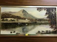 Dallas K Taylor : Grassmere, oil on board, signed, framed.