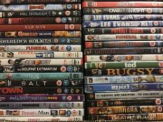 Five boxes of dvds approximately 200