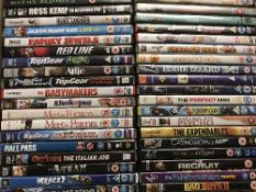 Five boxes of dvds approximately 200