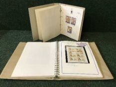 Two folders containing first day covers and other stamps,