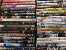 Five boxes of dvds approximately 200