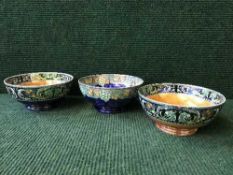 Two Maling lustre bowls - Classic design together with one other