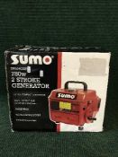 A boxed Sumo 780W two-stroke generator