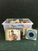 A box of assorted cds,