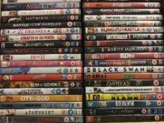 Five boxes of dvds approximately 200