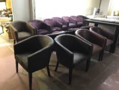 Fourteen various tub chairs (14)