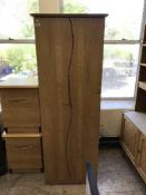 A pair of contemporary two drawer bedside chests