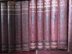 Two boxes containing eight volumes - The Second Great War,