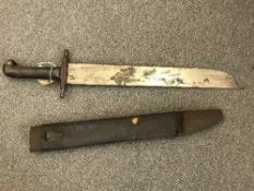 An Austro Hungarian M1853 Pioneer's sidearm by Jung and Zeitle with scabbard