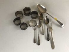 A box of sterling silver - six misc.