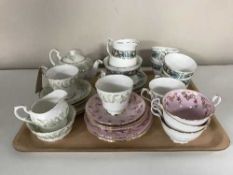 A tray of Royal Standard Whispering grass tea for two,