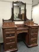 A Victorian mahogany dressing table