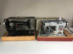 Jones electric sewing machine and Singer electric sewing machine