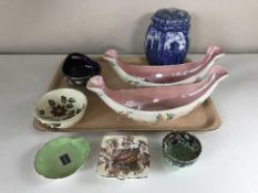 A tray of eight pieces of Maling and Ringtons china