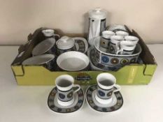 Approximately forty pieces of Japanese Quadrille dinner ware