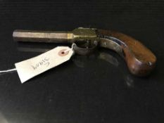 A nineteenth century percussion pistol