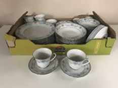 Fifty two pieces of Noritake Bluehill dinner ware