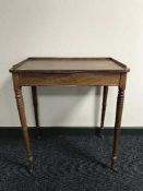 An early Victorian mahogany serving table
