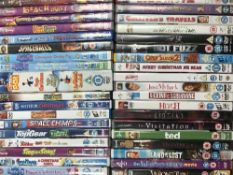 Five boxes of dvds approximately 200