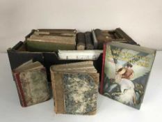 Three boxes of twentieth century and earlier books including leather bound volumes The History Of