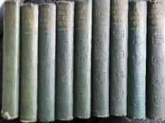A box of set of nine Greshen The Great World War volumes