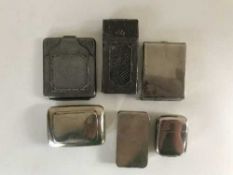 A bag of six vesta boxes