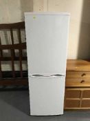 An upright fridge freezer
