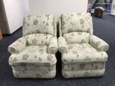 A manual reclining armchair,