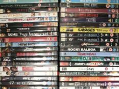 Five boxes of dvds approximately 200