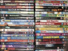 Five boxes of dvds approximately 200