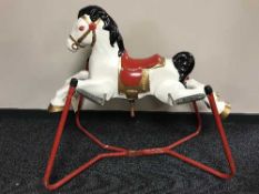 A Mobo tin plate rocking horse