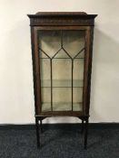 A Victorian mahogany glazed door display cabinet