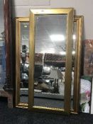 Two gilt framed mirrors