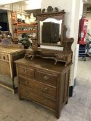 A mahogany dressing chest