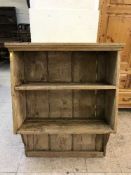 A reclaimed pine wall shelf