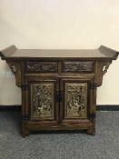 A Chinese double door cabinet ,