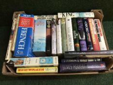 Two boxes of books - fiction,