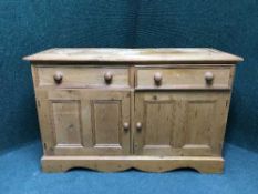 A pine sideboard