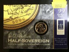 A Royal Mint half sovereign