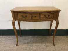 A hall table fitted a drawer