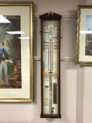 A mahogany Admiral Fitzroy barometer