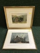 Two framed watercolours